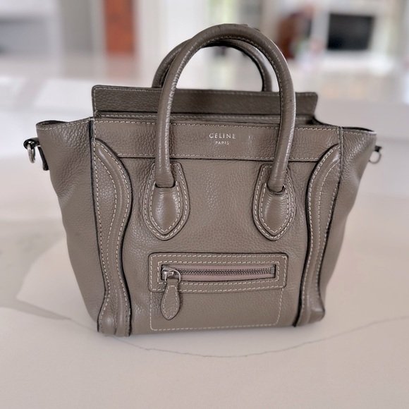 AUTH Celine Mini Nano Luggage Bag Tote - Picture 1 of 8